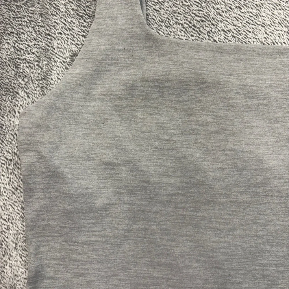 Nike Tank Top Women Large Grey Good Yoga Dri-FIT Square Neck Shelf Bra 820